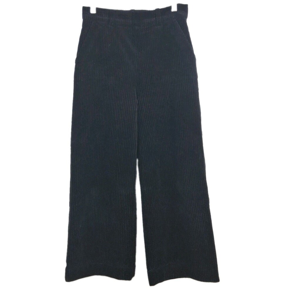 Wide Leg Wide Wale Corduroy Pants Black & Other Stories Paris Atelier 4 HEMMED